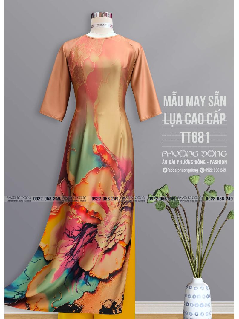 Áo Dài Truyền Thống Lụa Cao Cấp TT681